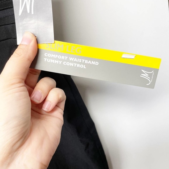 JM Collection Slim Leg Black Pants XXL Short - Picture 5 of 15